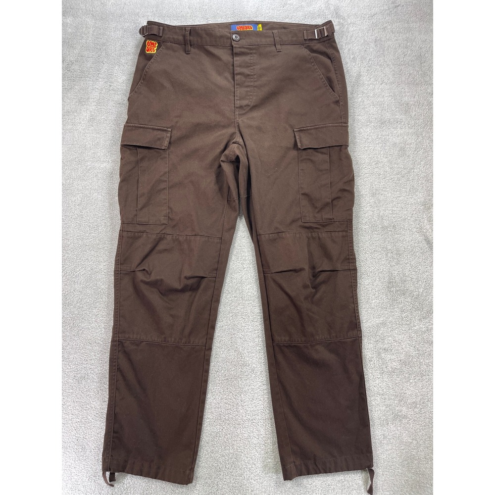 Empyre Cargo Pants Men 33 Brown Relaxed Fit Multi-Pocket Utility Skateboarding